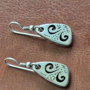 Brighton Silver Teardrop Earrings